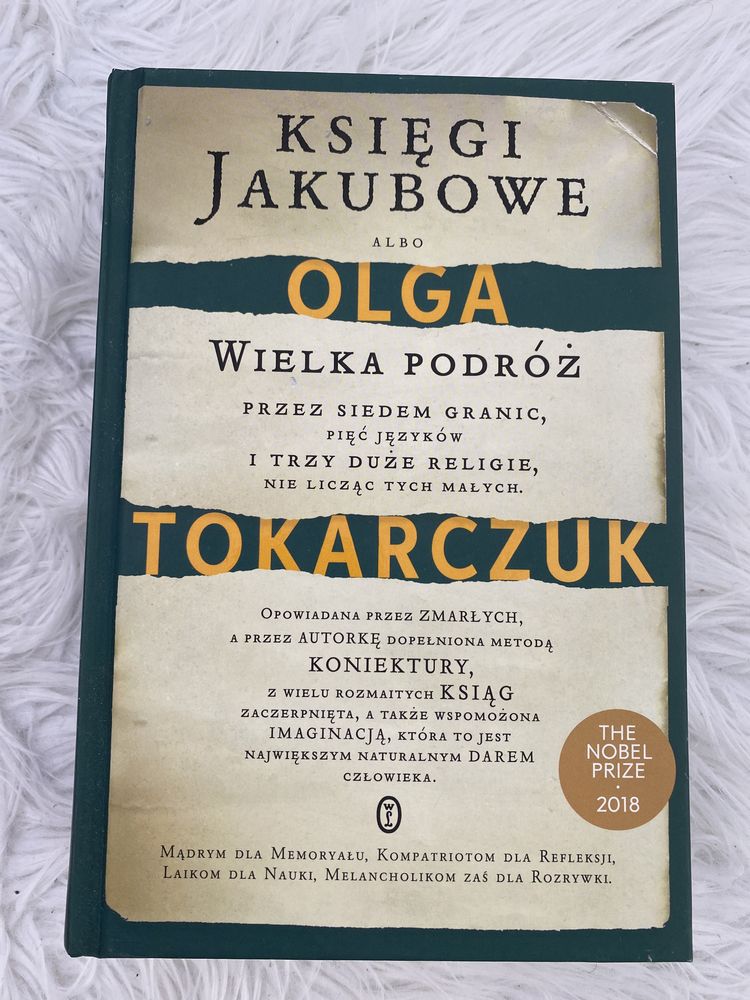 Książka Księgi Jakubowe Olga Tokarczuk Nagroda Nobla
