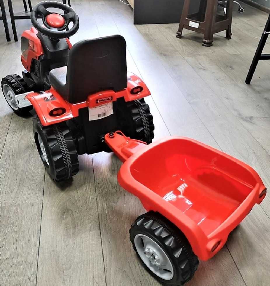 Велосіпед на педалях іграшка трактор з причепом дитячий 2-5 років