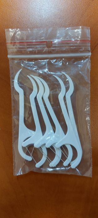 Nić dentystyczna do zębów 7 sztuk nowe wykałaczki