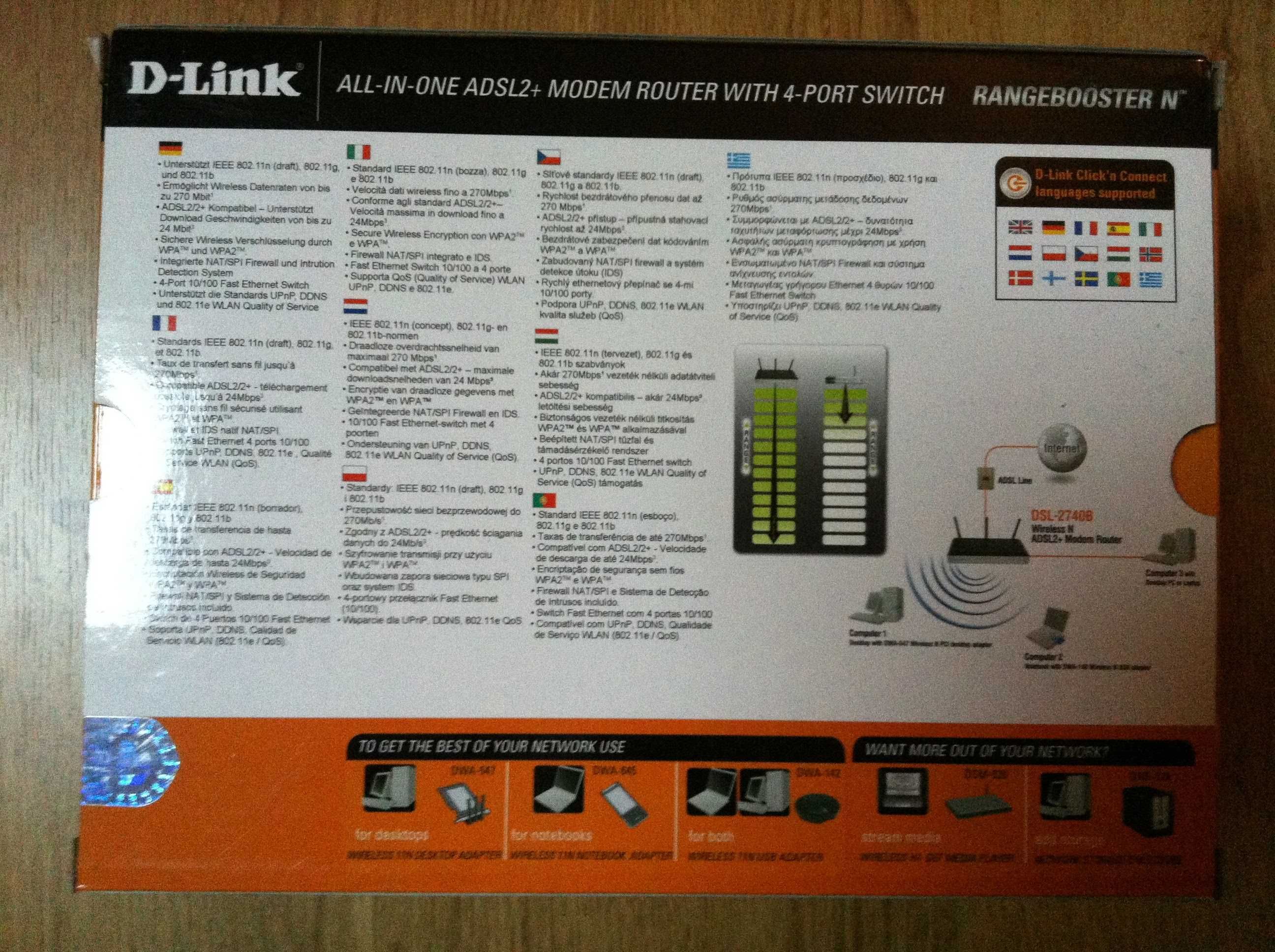 Modem router wireless D-Link NOVO