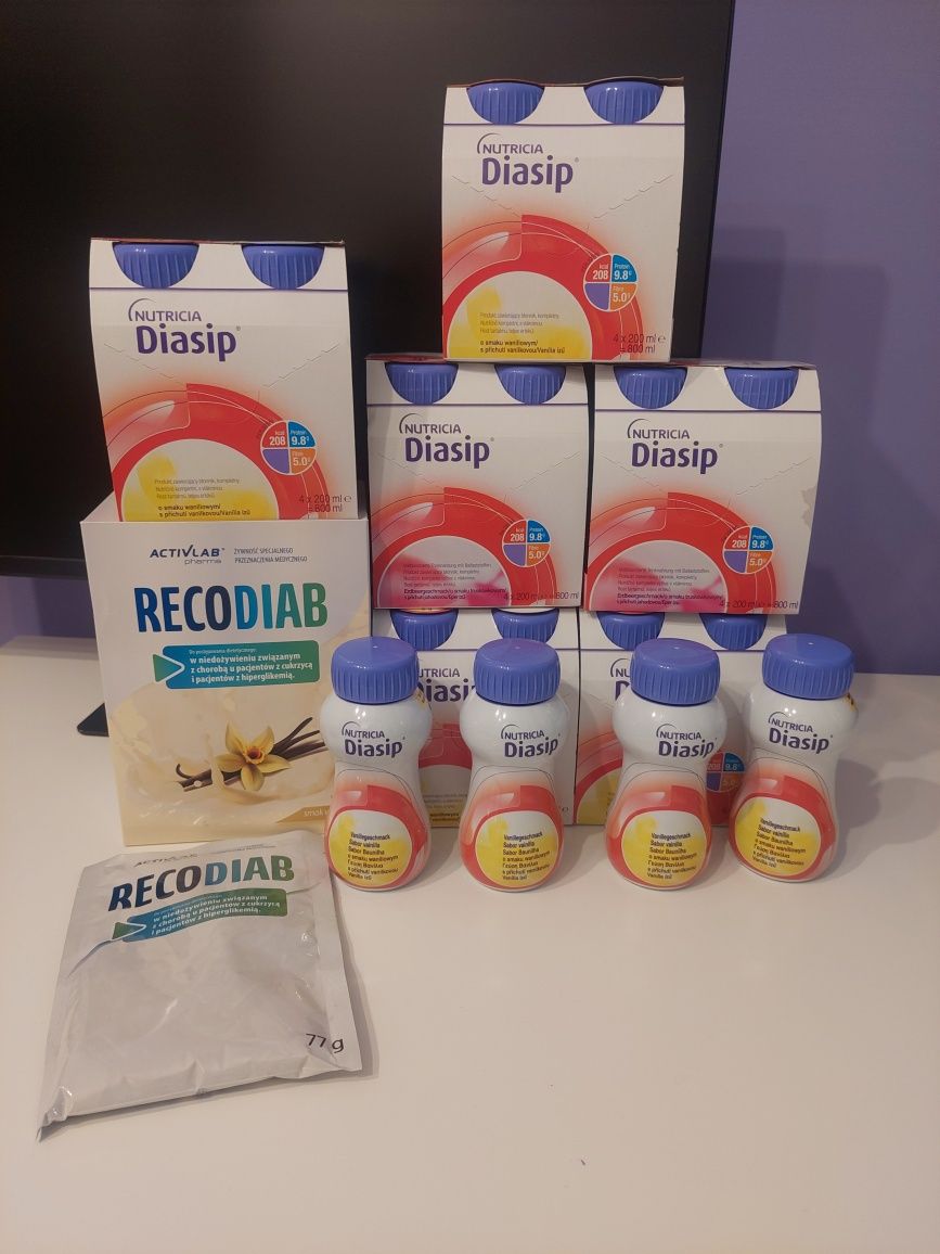 OKAZJA nutridrink diasip i recodiab dla diabetyków