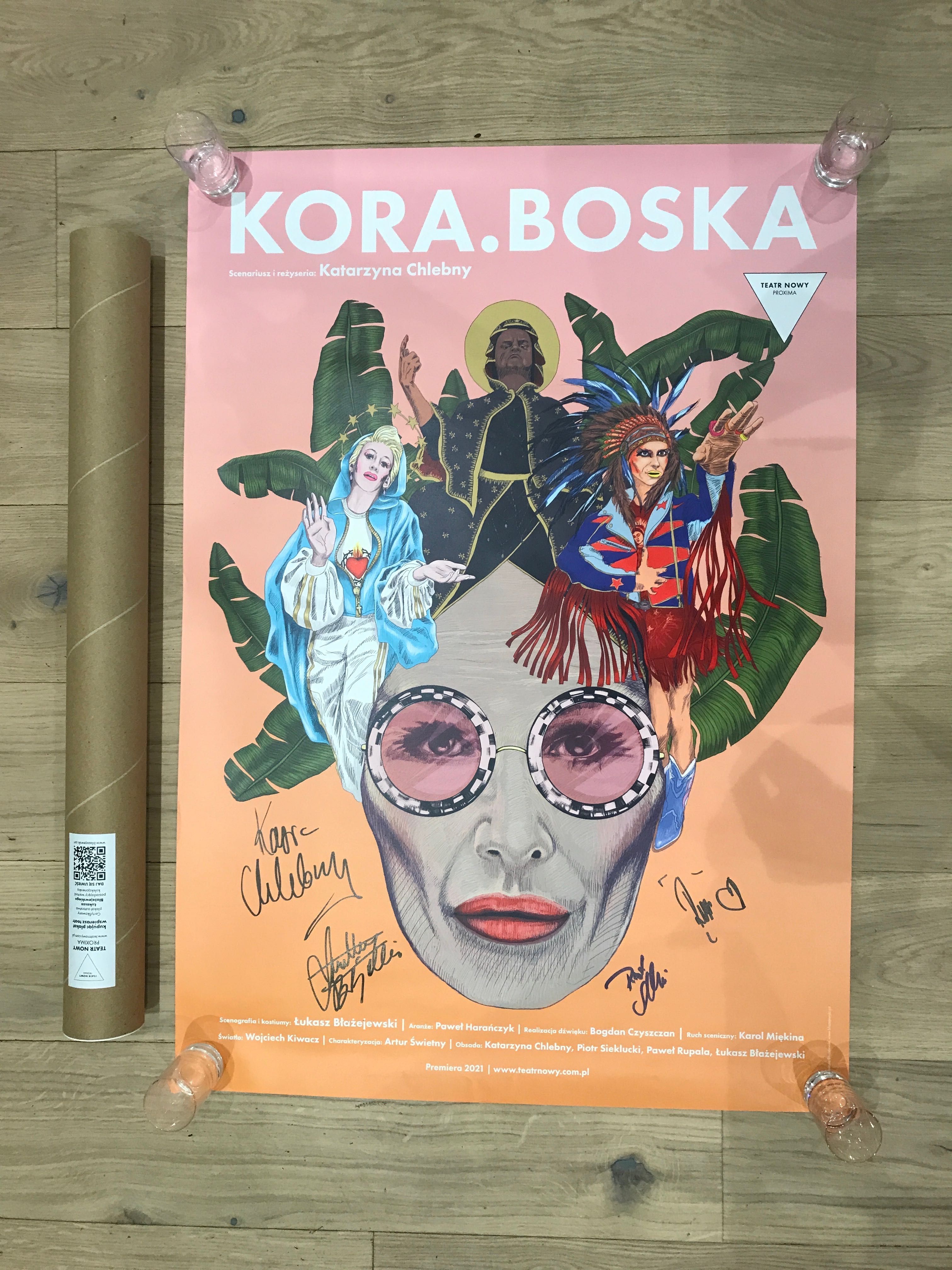 Plakat kolekcjonerski Kora.Boska Teatr Nowy Proxima Kora Jackowska
