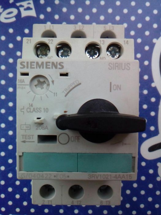 контактор 3RV1021-4АА15 Siemens пускатель автоматические выключатели