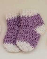 Вязаные носочки для малышей.