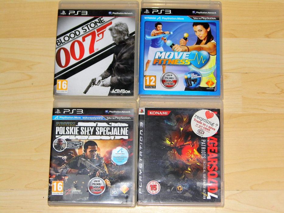 Gry na PS3 Polskie Siły Specjalne Move Fitness Metal Gear Solid 007