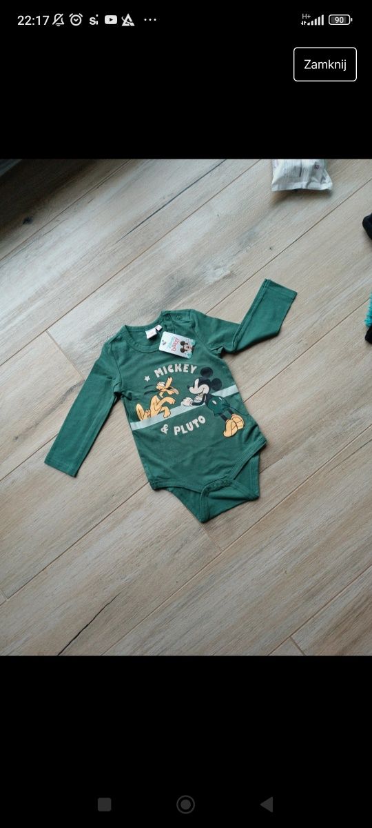 Nowe Body Myszka Miki Disney baby