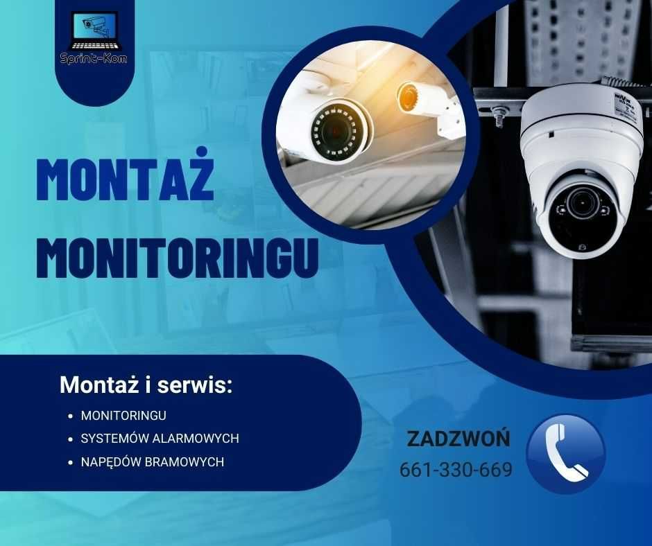 Montaż obsługa monitoringu, alarmu, napędów do bram