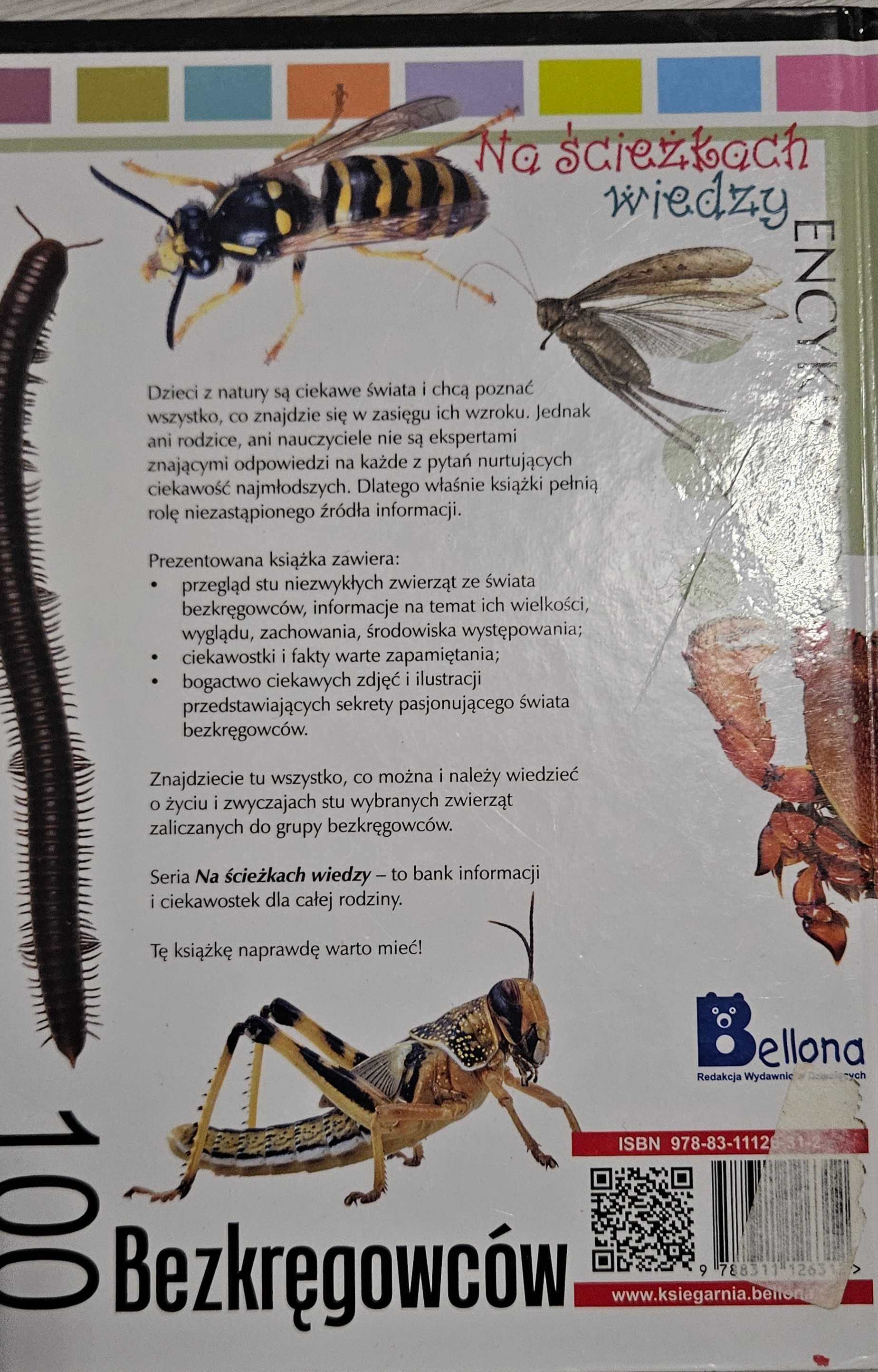 Książki " 101 ciekawostek; ludzkie ciało" i "100 bezkręgowców"