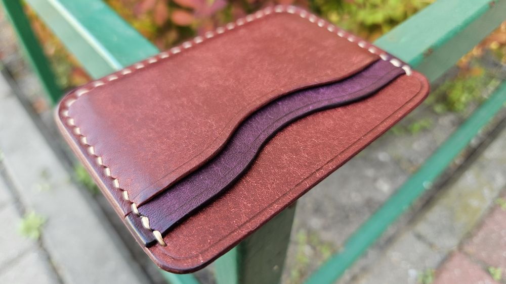 Borubar Skóroszyj - cardholder / mini portfel z przepięknej skóry