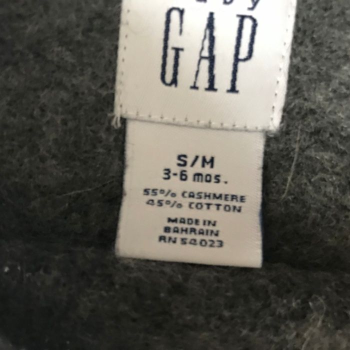 Camisola malha de Cashemira cinzenta marca GAP - 3 a 6 meses