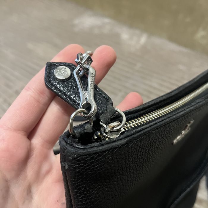 Сумка крос боді через плече чорна Vivienne Westwood оригінал вінтаж