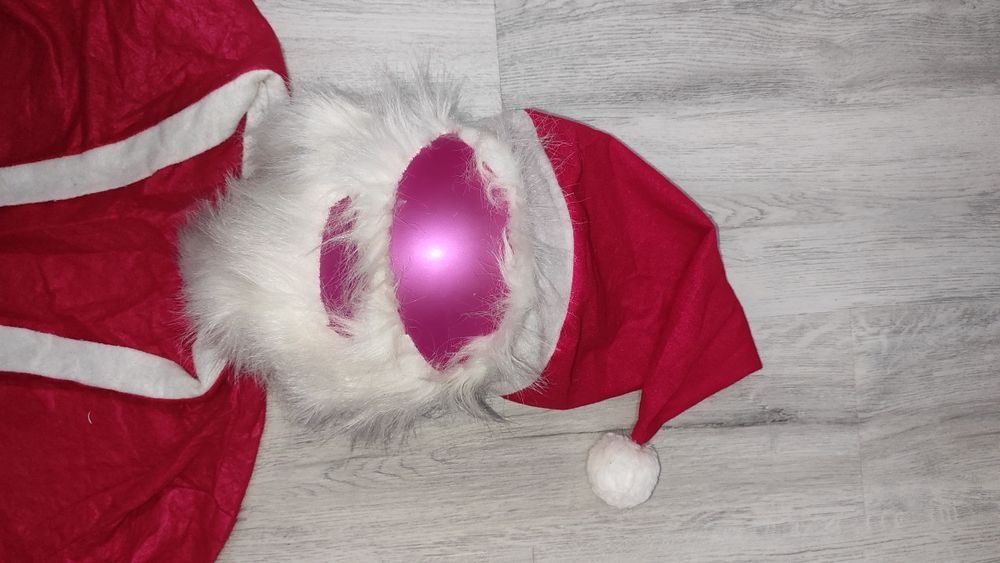 Strój Świętego Mikołaja dla dorosłej osoby rozmiar L, czapka broda