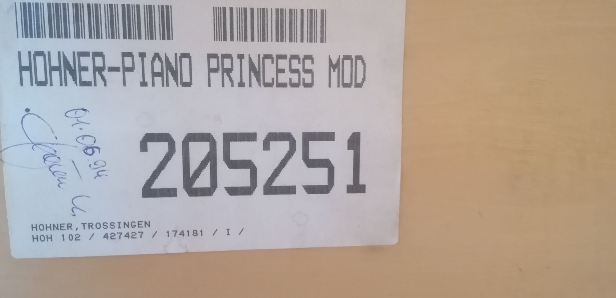 Pianino Hohner Princess po nauce w OSM ideał.