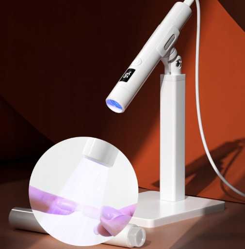 Ультрафіолетова LED лампа ліхтарик для сушіння нігтів на акумуляторі
