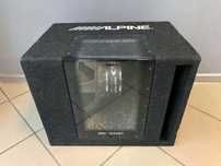 Subwoofer ALPINE SBG-1244BP + wzmacniacz ALPINE BBX-F1200 OKAZJA!