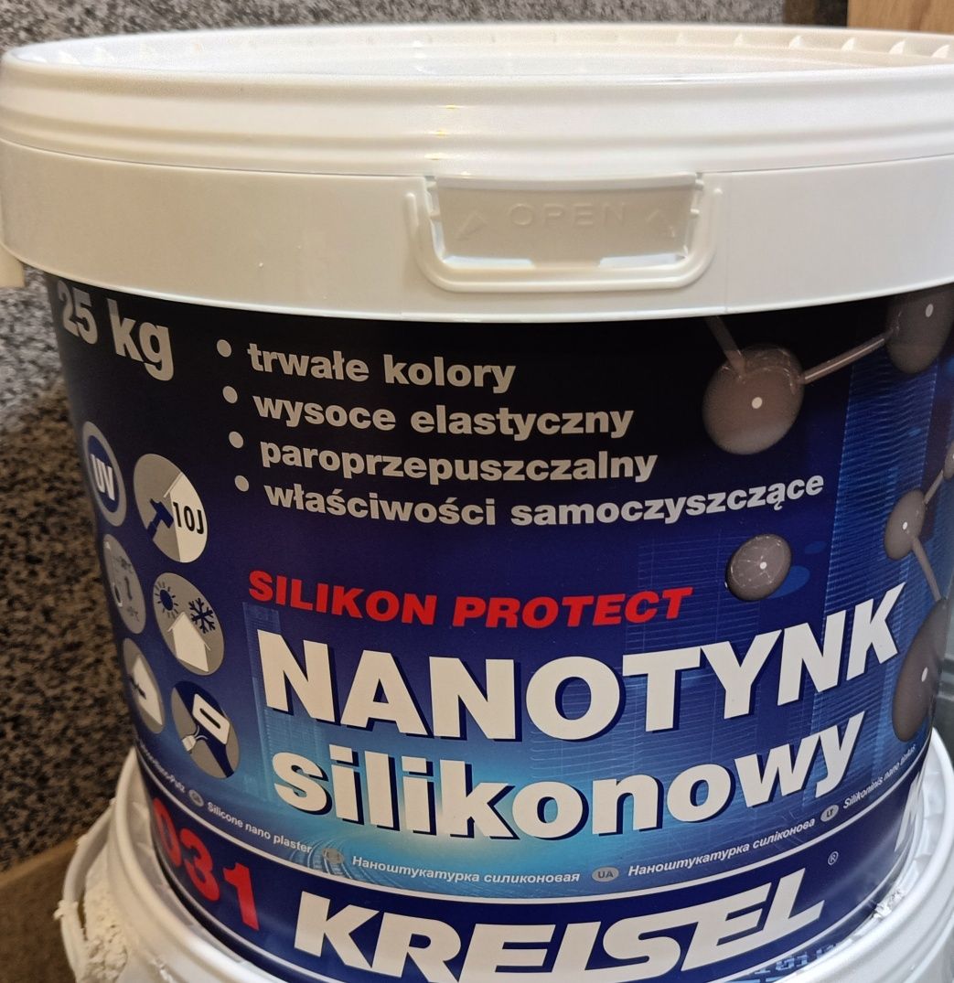 Tynk silikonowy szary