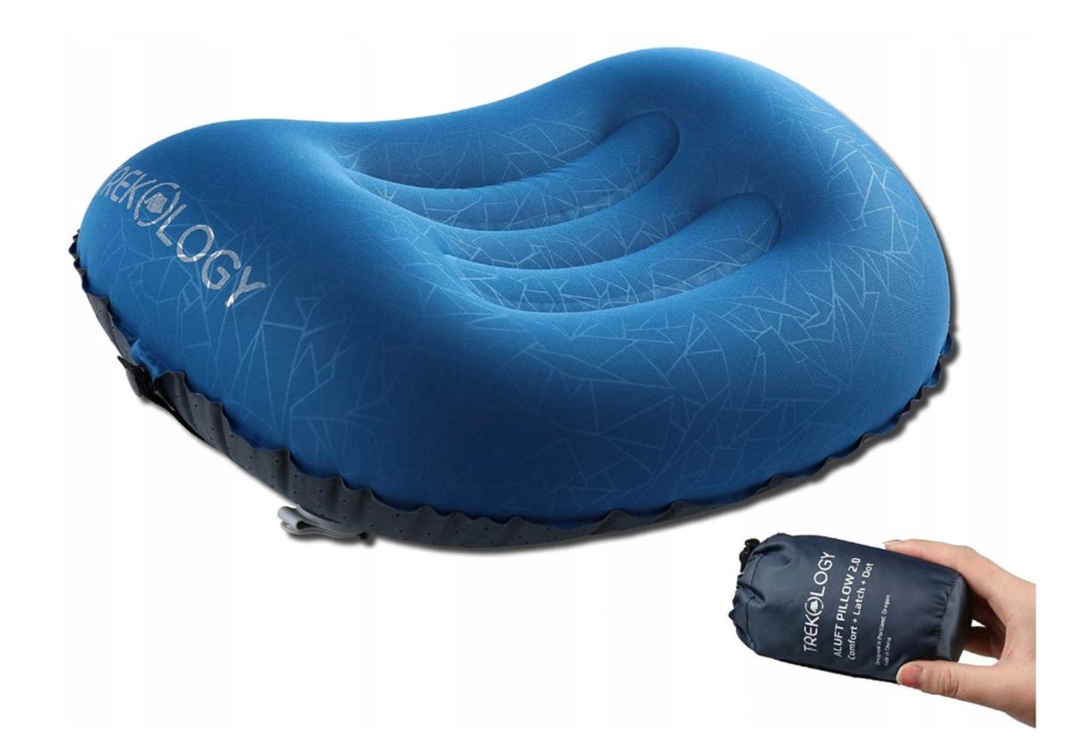 Trekology poduszka ergonomiczna campingowa pompowana VV