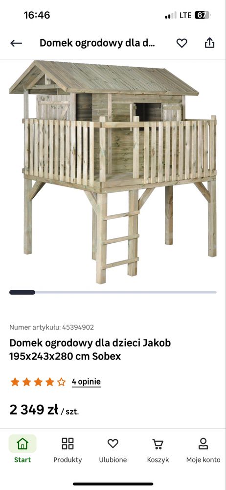 Domek drewniany ogrodowy dla dzieci
