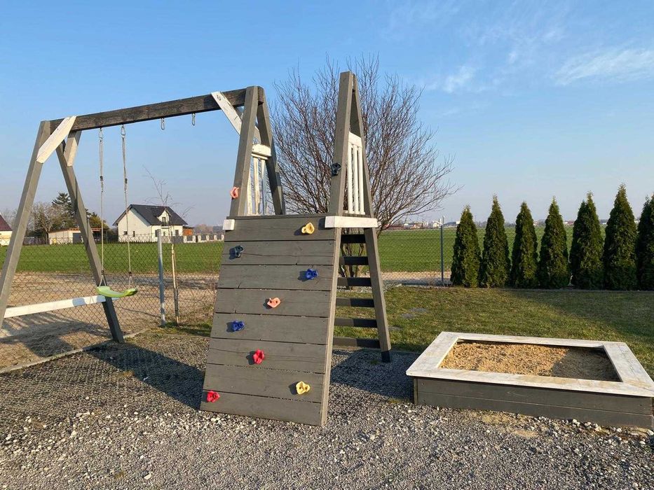 Plac zabaw dla dzieci do ogrodu Piaskownica Domek Drabinka