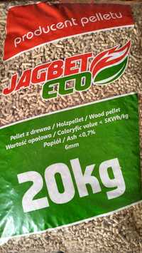 Pellet Drzewny Premium JagBet Eco 5 KW/KG Jasny 100% Sosna