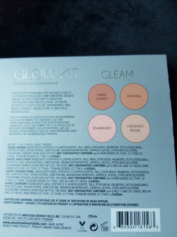 Anastasia Beverly Hills paleta Glow Kit Gleam