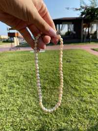 Ожерелье с натуральным пресноводным жемчугом