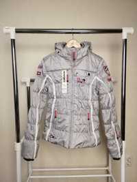 Лижна жіноча зимова куртка icepeak срібляста сіра