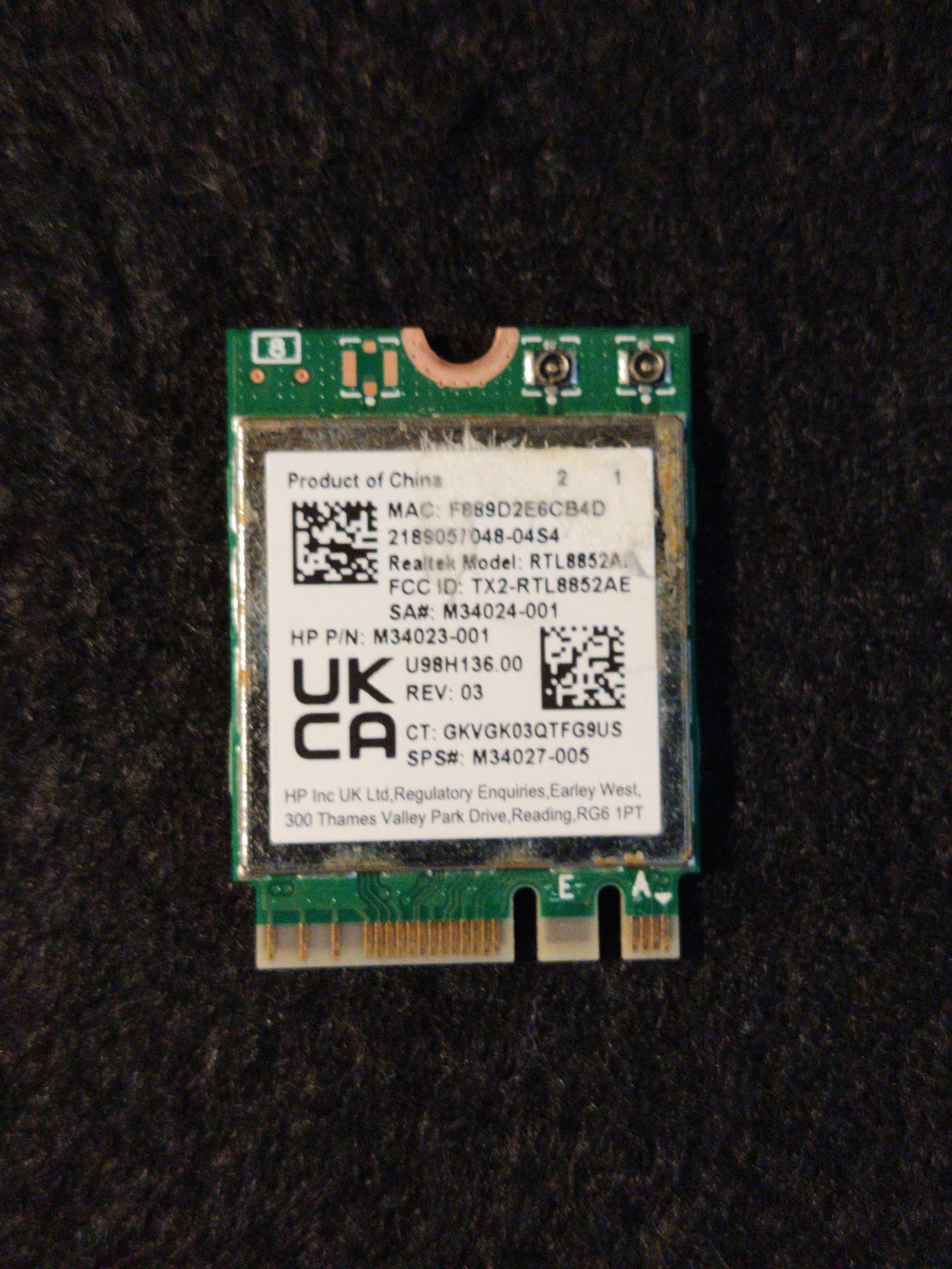 Placa de WI-FI Realtek