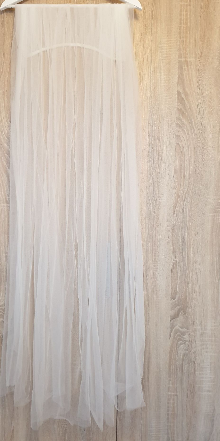 Suknia ślubna syrenka gorset wiązany w perełki rozmiar M