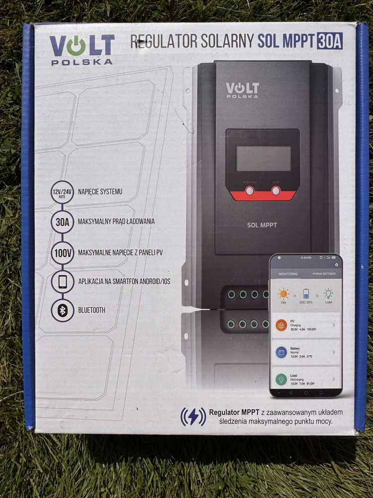 Regulator Solarny SOL MPPT 30A 12/24V BLUETOOTH