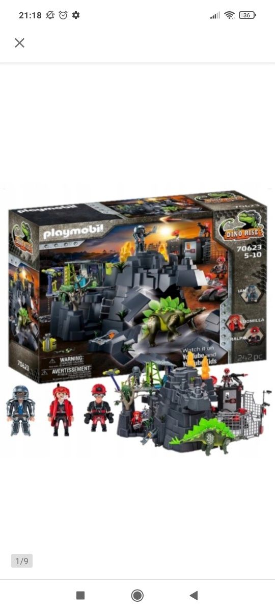 PLAYMOBIL 70623 Dino rock