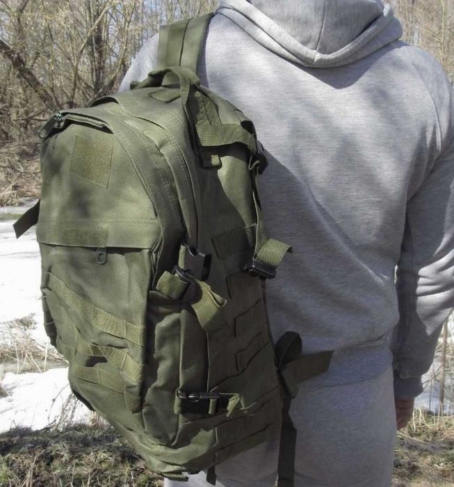 Рюкзак тактический штурмовой водоотталкивающая ткань цвет олива