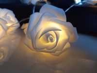Girlanda led piankowe róże