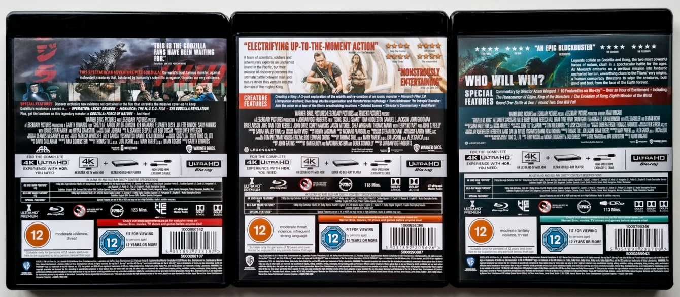 Godzilla, Kong Wyspa Czaszki, Godzilla vs Kong 4K UHD Blu-Ray PL