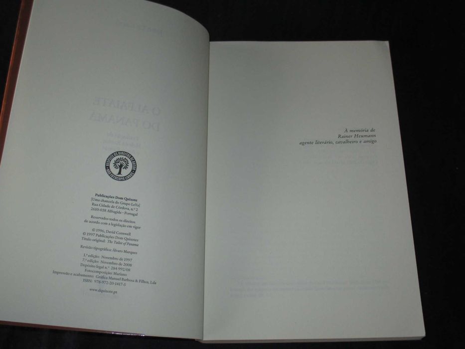 Livro O Alfaiate do Panamá John Le Carré