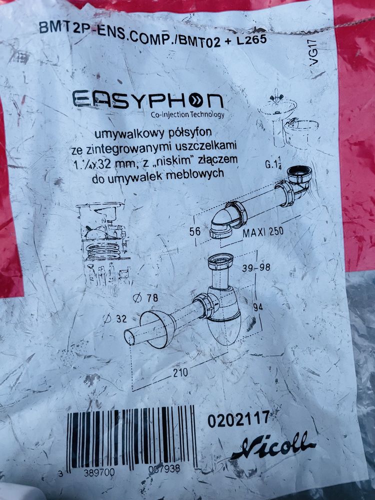 Syfon umywalkowy