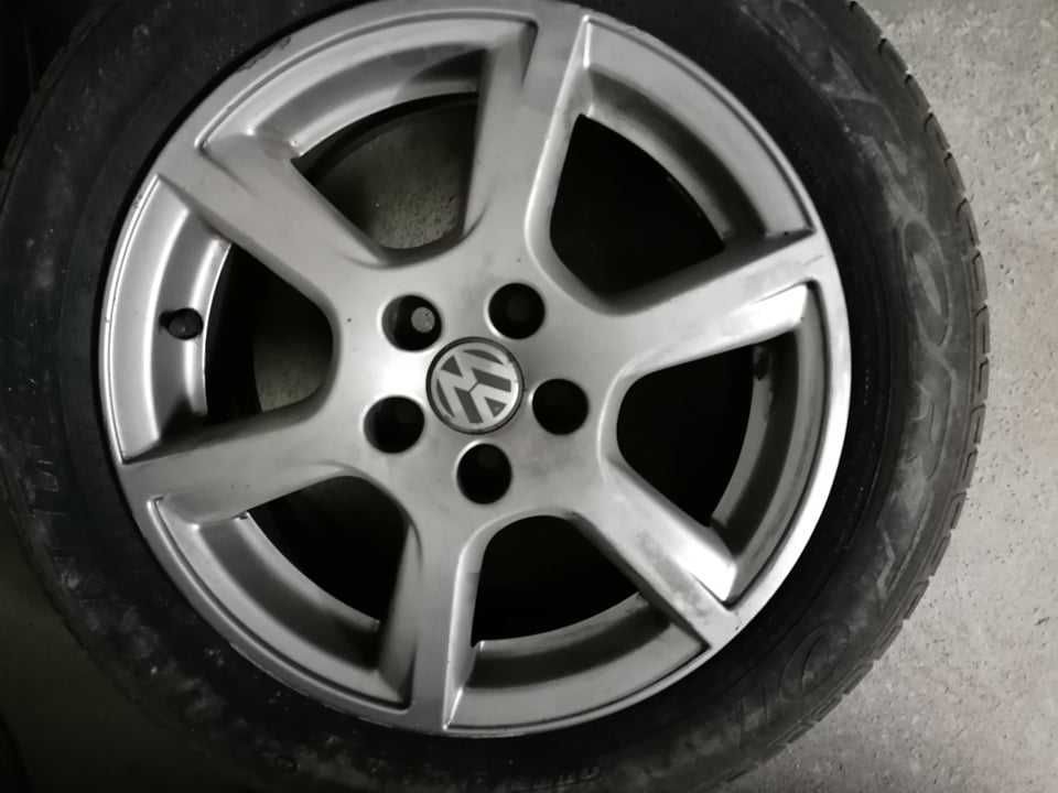 Jantes 15" Liga Leve 5x100 Grupo VAG com pneus usados