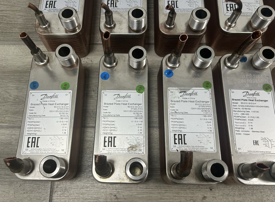 Теплообмінник Danfoss фреон - вода, Теплообменник