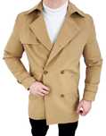 Plaszcz meski trencz camel dlugi dwurzedowy 9250 - 50