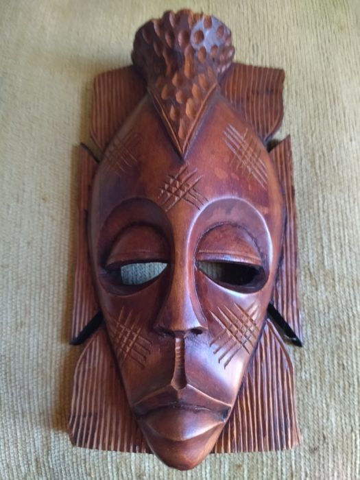 Máscara Africana Antiga Madeira