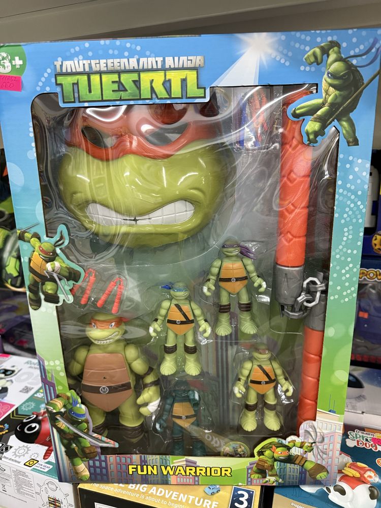 Черепашки ніньзя нинзя герої turtle tuesrtl черепаха научаки фігурки