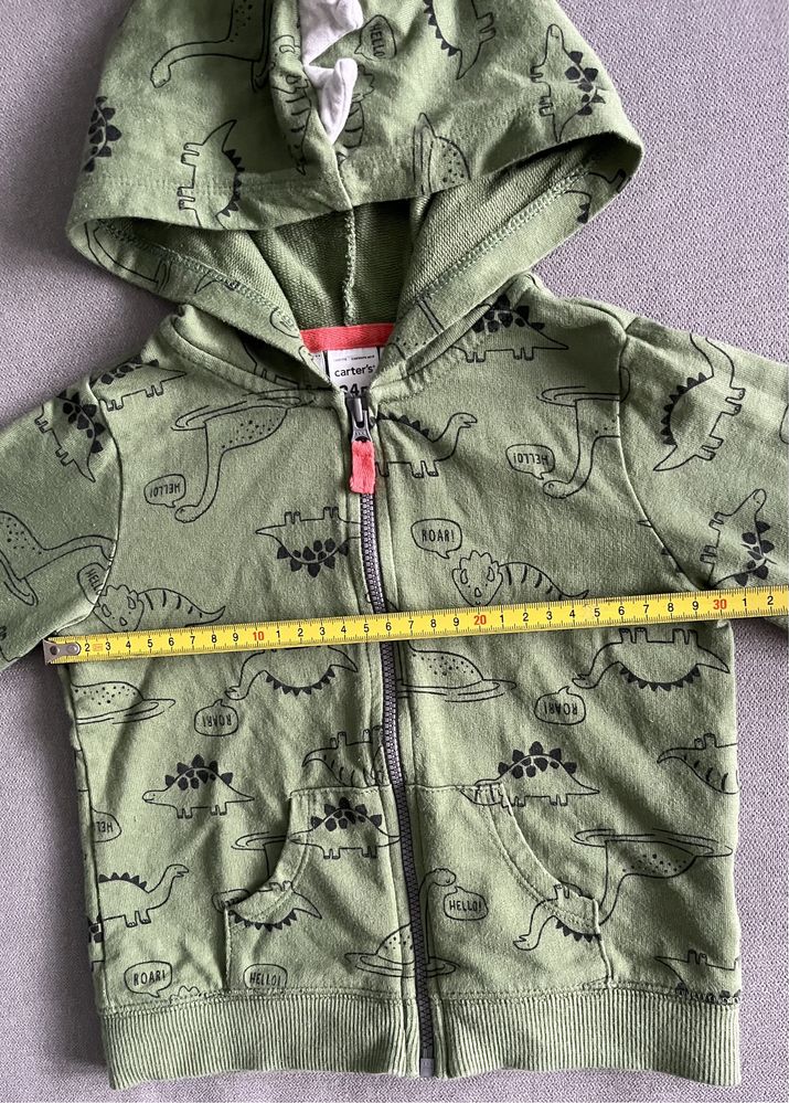 Komplet dresowy w dinozaury bluza i spodnie dresowe Carter’s r.92