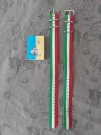Ремешок нейлон к часам,18 мм, итальянский флаг.Фанатам, футбол,подарок