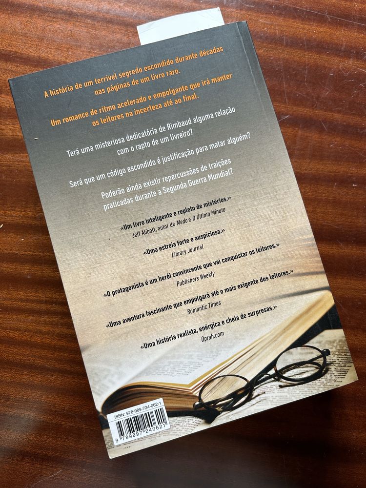 Livro -o livreiro de mark pryor