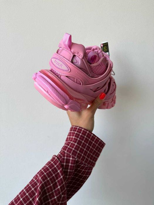 Женские кожаные кроссовки Balenciaga Track шкіряні баленсіага трек
