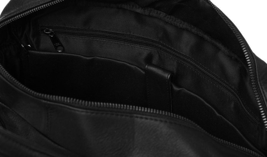 elegancka torba laptopowa ze skóry naturalnej z kieszeniami