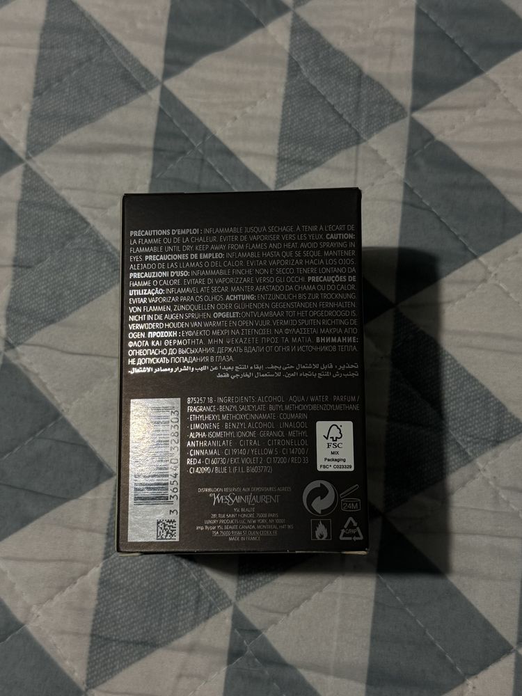 Perfume Yves Saint Laurent L’Homme Frasco vazio C/ CAIXA