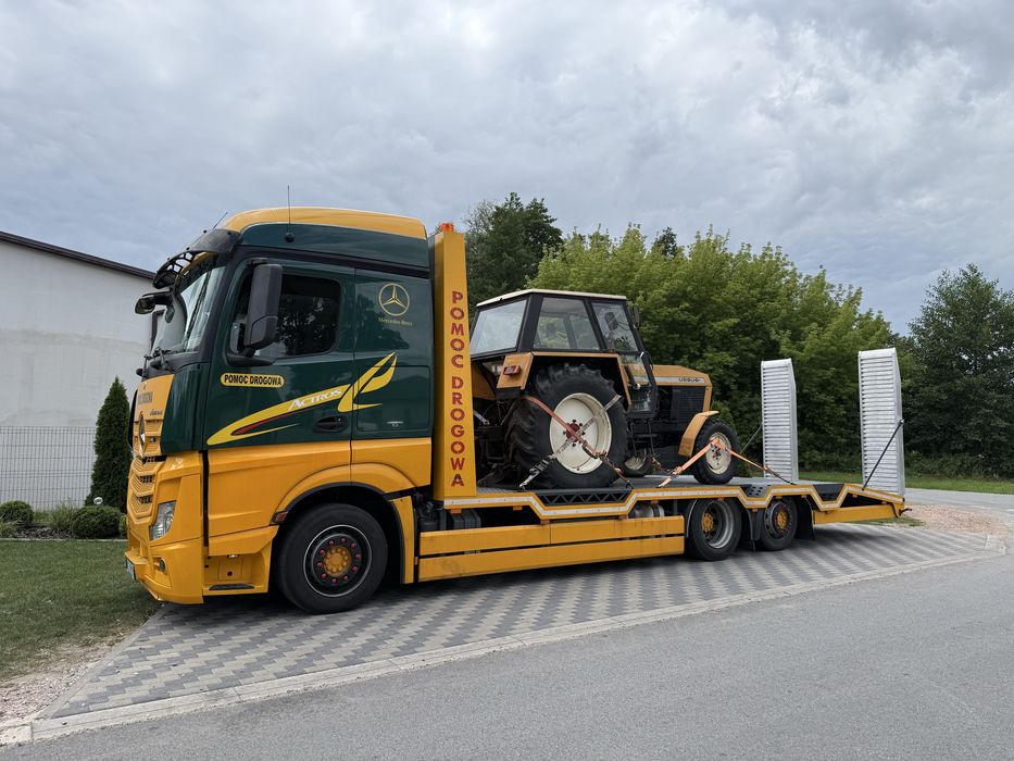 Pomoc Drogowa Laweta Holowanie Transport Auto Maszyny Ciągnik 15000kg