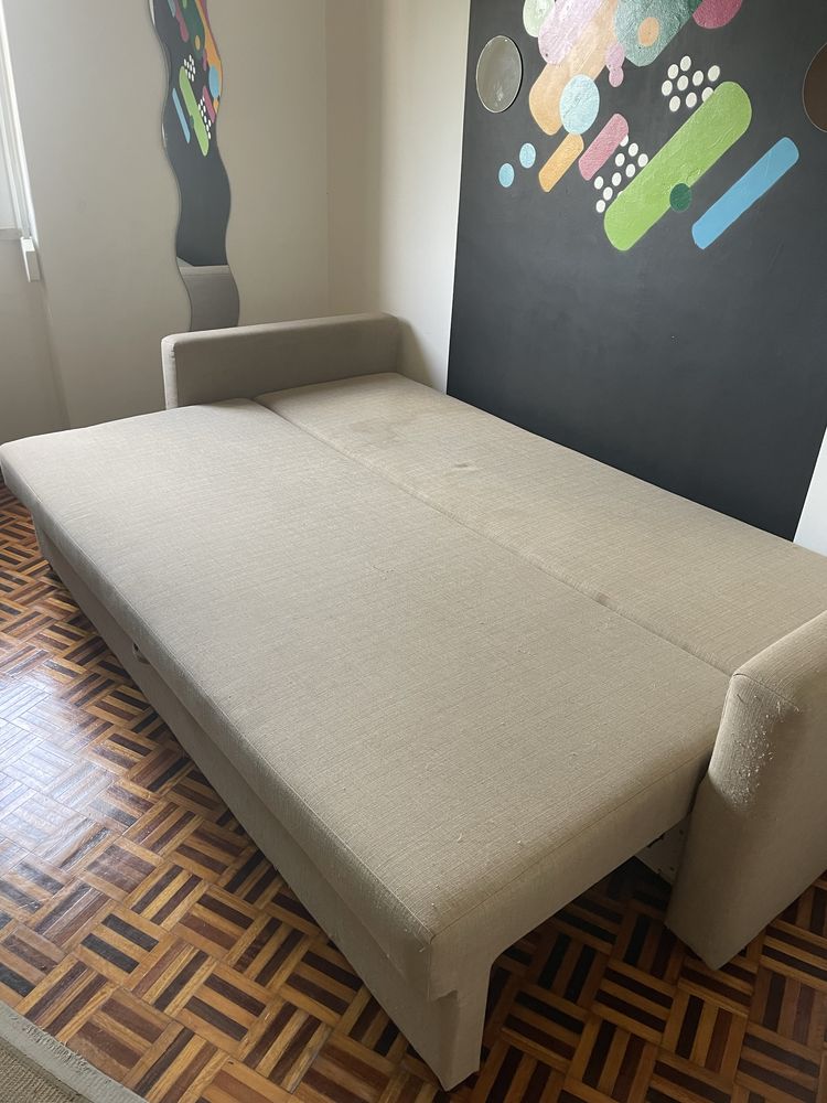 Sofá cama ikea bege