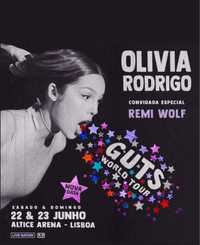 vendo 2 bilhetes Olivia Rodrigo 23 junho - 150€
